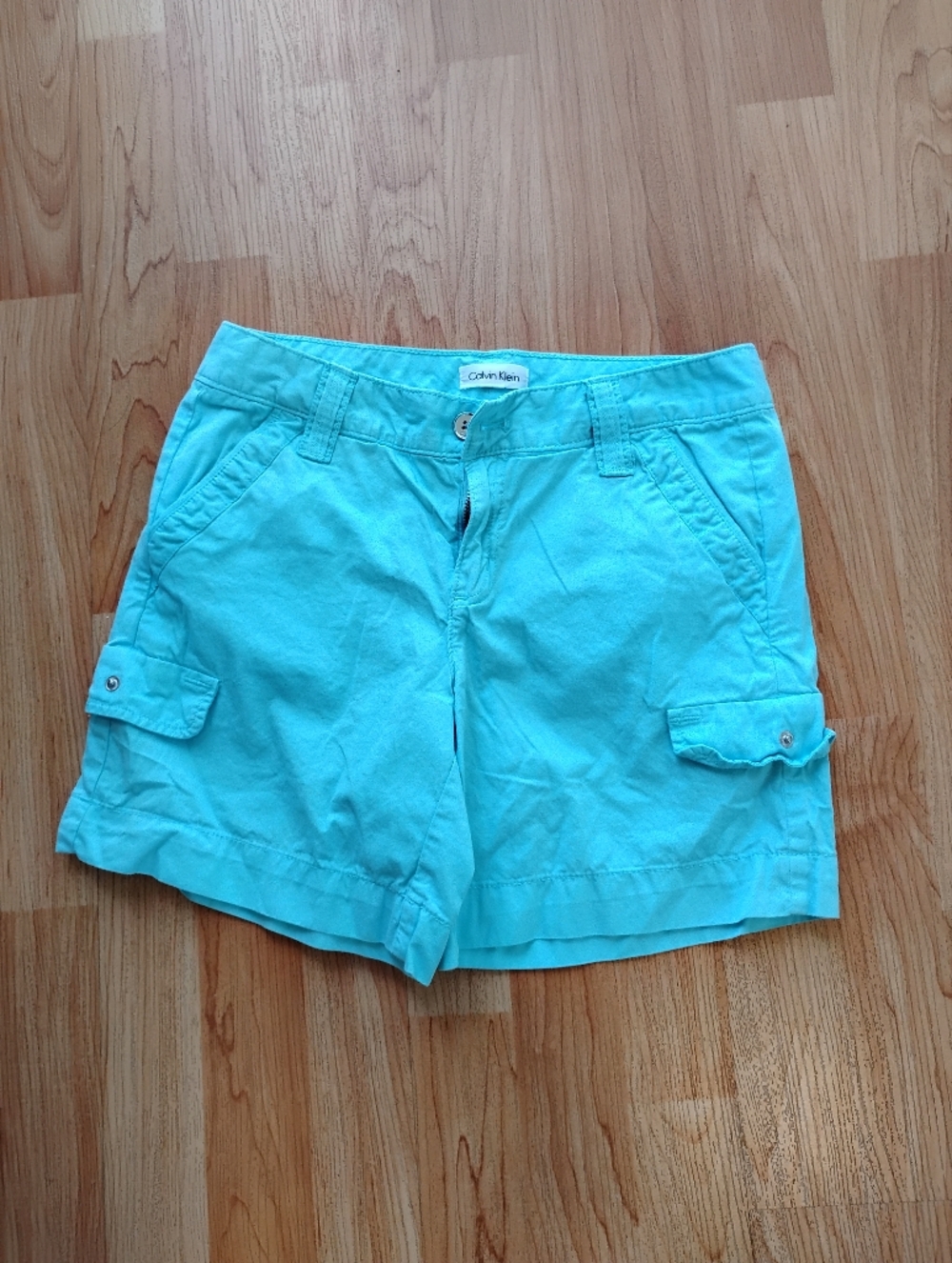 Calvin Klein Aqua Turquoise Women’s Cargo Shorts